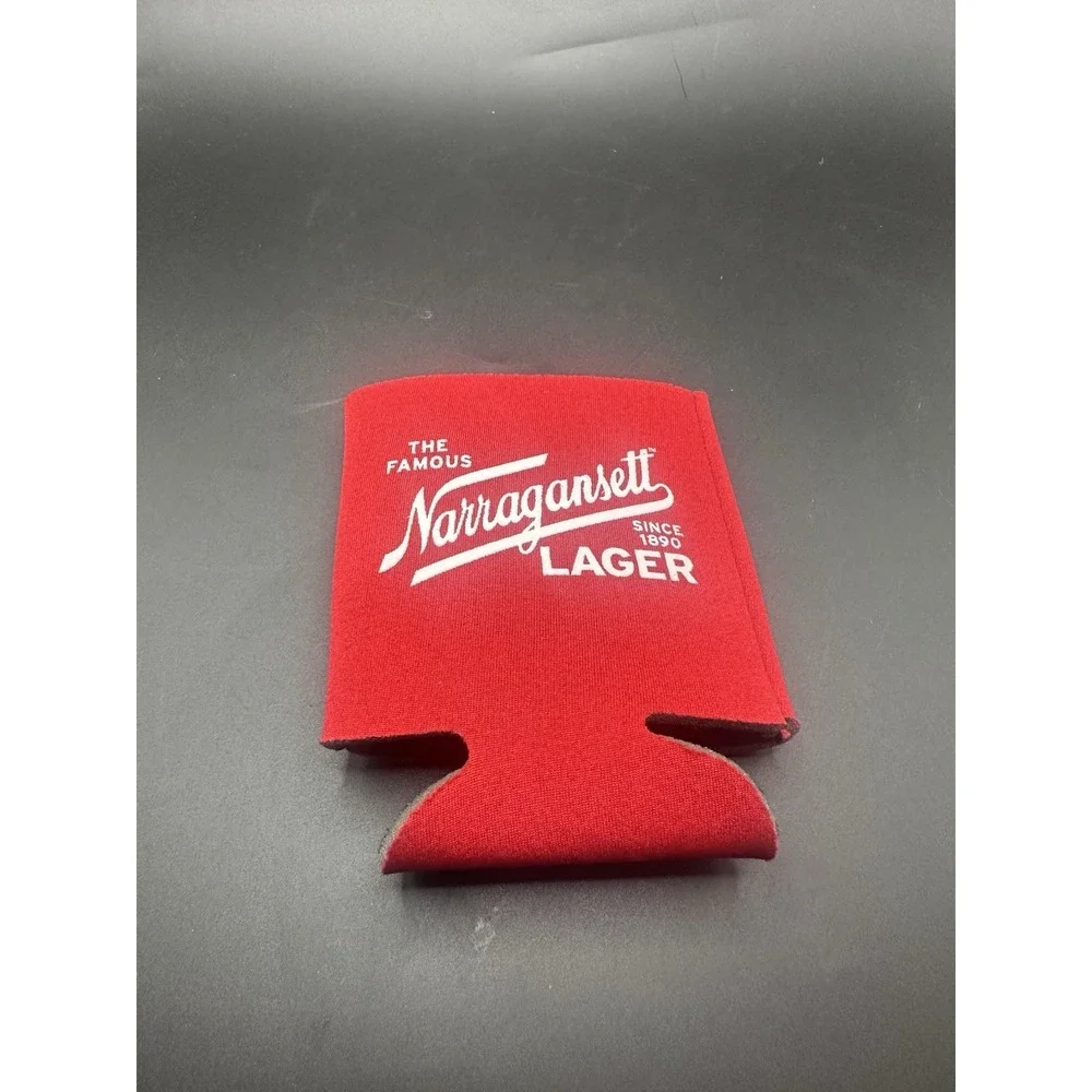 Narragansett Lager Beer Coozie Koozie Red White‎ Collectible